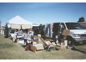 Van and flea market sale