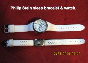 Philip Stein watch and sleep bracelet