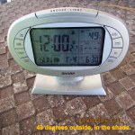 Time and temperature; 12 noon