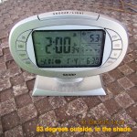 Time and temperature; 2 PM