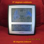 Indoor and outdoor temperatures