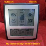 Time and temperature indoors