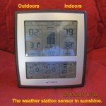 Weather station time and temperature