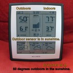 Weather station time and temperature