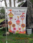 Home Tweet Home garden flag