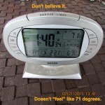 Time and temperature (it's a lie)