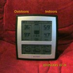 Time and temperature Wednesday at seven