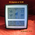 Time and temperature at 12:30