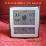 Time and temperature after one o'clock