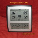 Temperature at six-thirty