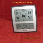 Temperature at seven-twenty