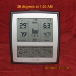 Temperature at 1:30 AM