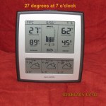 Temperature at 7:00 AM