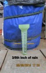 Rain gauge after 5 PM