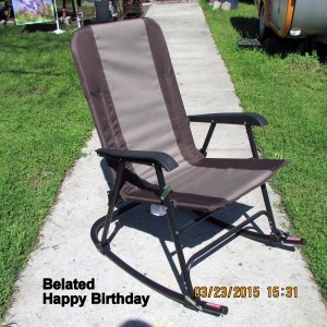 Yard rocking chair