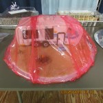 Cake shaped like a travel trailer