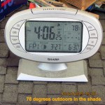 4 o'clock time and temperature