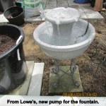 New pump for the fountain