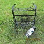 Spray paint plant stand