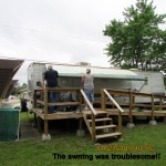 The awning was troublesome