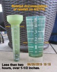Over 1-1/2 inches of rain