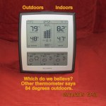 Temperature with indoor/outdoor thermometer