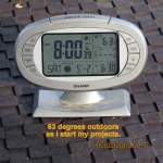 Temperature at eight