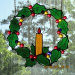 Stained glass wreath