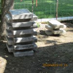 Close up of the blocks