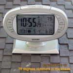 Time and temperature at eleven