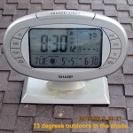 Time and temperature at eight-thirty