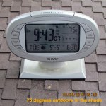 Time and temperature at nine-forty