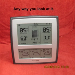 Temperature at one-thirty