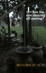 Rain dancing off awning (1)