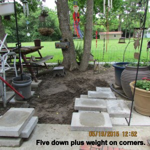 Five down plus weight on corners