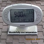 Wonderfully cool temperature