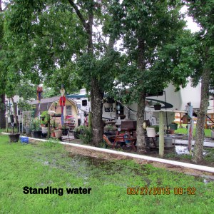Standing water
