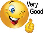 Smiley face very good