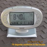 Temperature at eight-forty