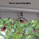 Removed the patio lights