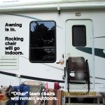 Rocking chair is going indoors