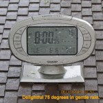 Temperature at eight