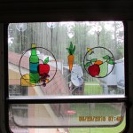 Dirty kitchen window