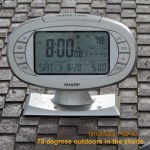 Temperature at eight