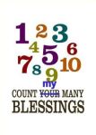 Count my blessings