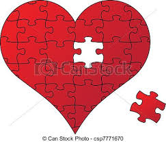 Heart jigsaw puzzle