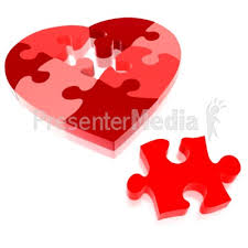 Heart jigsaw puzzle