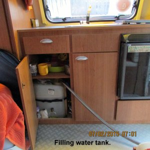 Filling water tank