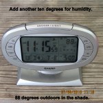 Time and temperature eleven-fifteen