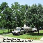 No, I won't tow Carriage